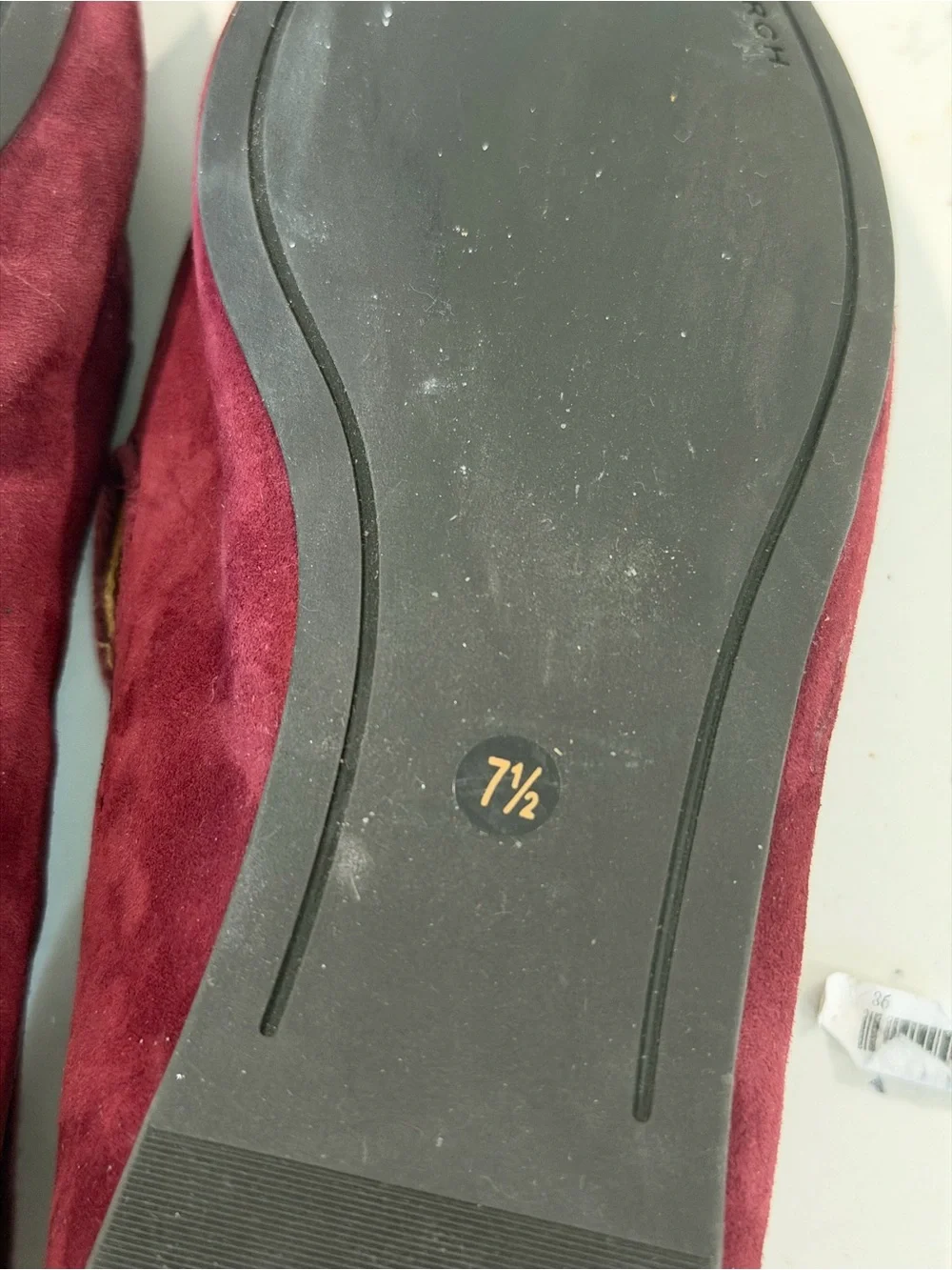 Tory Burch Suede  RUBY SMOKING Loafers in Wine